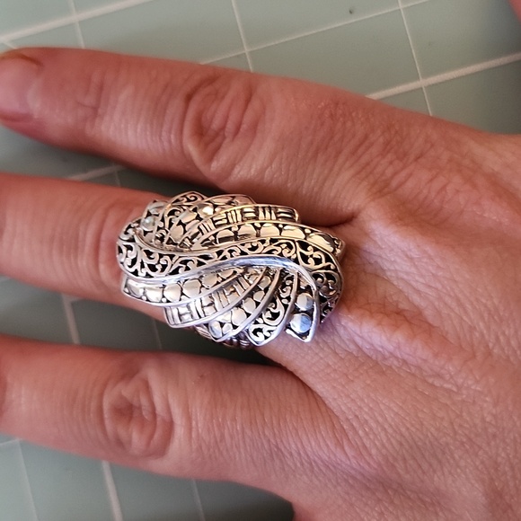 NWT JTV Artisan Collection of Bali Sterling Silver Trilogy Step Ring Size 8 - Picture 5 of 5